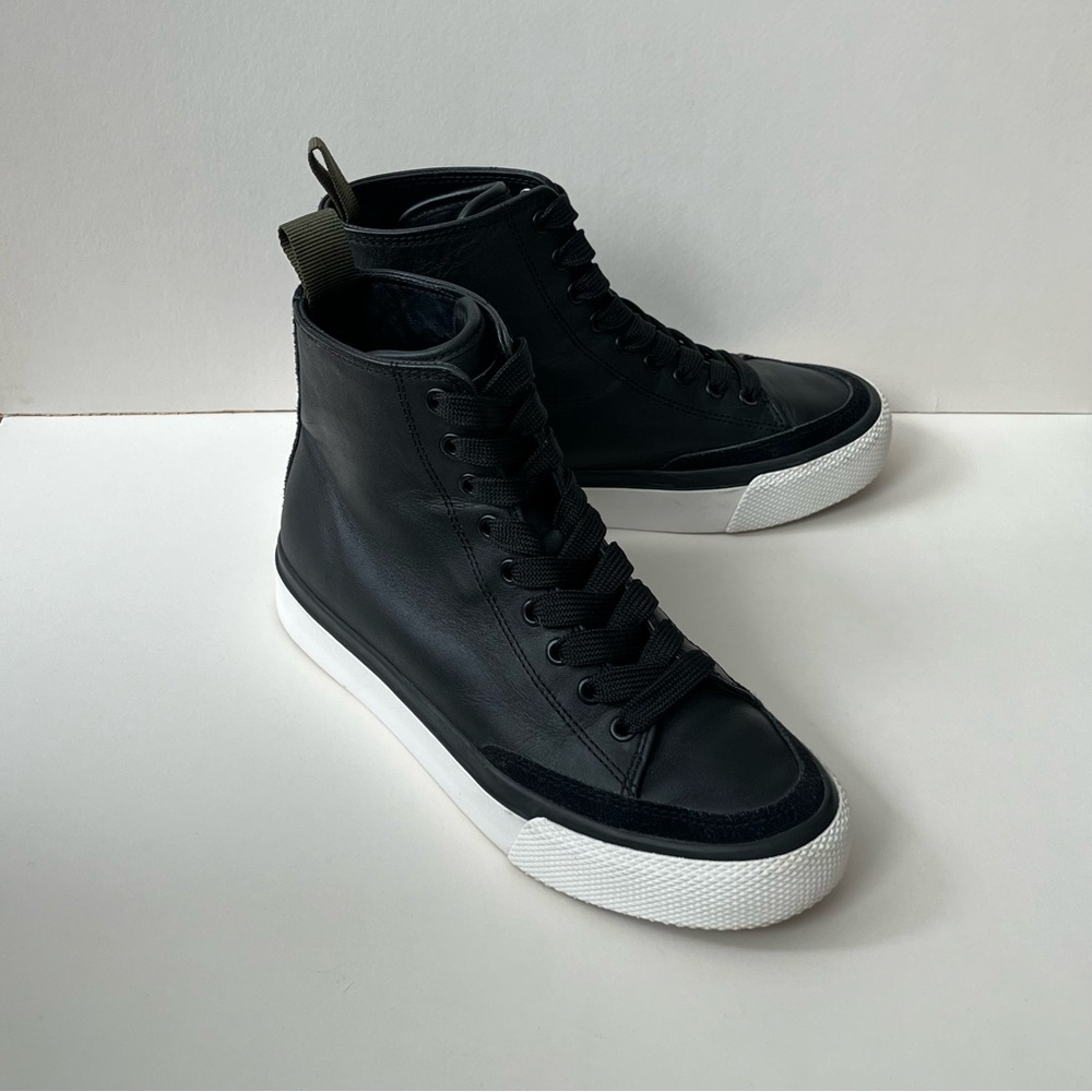 Rag and Bone Black & White RB High-Top Sneakers 6